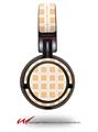 Decal style Skin Wrap for Sony MDR ZX100 Headphones Squared Peach (HEADPHONES  NOT INCLUDED)