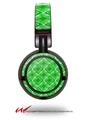 Decal style Skin Wrap for Sony MDR ZX100 Headphones Wavey Green (HEADPHONES  NOT INCLUDED)