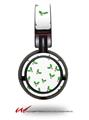 Decal style Skin Wrap for Sony MDR ZX100 Headphones Christmas Holly Leaves on White (HEADPHONES  NOT INCLUDED)