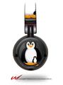 Decal style Skin Wrap for Sony MDR ZX100 Headphones Penguins on Black (HEADPHONES  NOT INCLUDED)