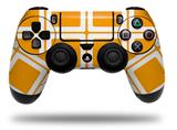 WraptorSkinz Skin compatible with Sony PS4 Dualshock Controller PlayStation 4 Original Slim and Pro Squared Orange (CONTROLLER NOT INCLUDED)