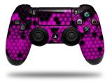 WraptorSkinz Skin compatible with Sony PS4 Dualshock Controller PlayStation 4 Original Slim and Pro HEX Hot Pink (CONTROLLER NOT INCLUDED)