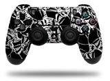 WraptorSkinz Skin compatible with Sony PS4 Dualshock Controller PlayStation 4 Original Slim and Pro Scattered Skulls Black (CONTROLLER NOT INCLUDED)
