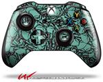 Decal Style Skin for Microsoft XBOX One Wireless Controller Scattered Skulls Seafoam Green - (CONTROLLER NOT INCLUDED)