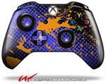 Decal Style Skin for Microsoft XBOX One Wireless Controller Halftone Splatter Orange Blue - (CONTROLLER NOT INCLUDED)
