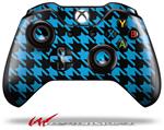 Decal Style Skin for Microsoft XBOX One Wireless Controller Houndstooth Blue Neon on Black - (CONTROLLER NOT INCLUDED)