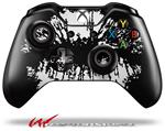 Decal Style Skin for Microsoft XBOX One Wireless Controller Big Kiss Lips White on Black - (CONTROLLER NOT INCLUDED)