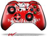 Decal Style Skin for Microsoft XBOX One Wireless Controller Big Kiss Lips White on Red - (CONTROLLER NOT INCLUDED)
