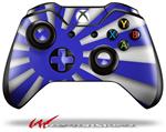 Decal Style Skin for Microsoft XBOX One Wireless Controller Rising Sun Japanese Flag Blue - (CONTROLLER NOT INCLUDED)