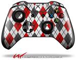 Decal Style Skin for Microsoft XBOX One Wireless Controller Argyle Red and Gray - (CONTROLLER NOT INCLUDED)