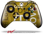 Decal Style Skin for Microsoft XBOX One Wireless Controller Love and Peace Yellow - (CONTROLLER NOT INCLUDED)