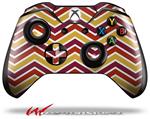 Decal Style Skin for Microsoft XBOX One Wireless Controller Zig Zag Yellow Burgundy Orange - (CONTROLLER NOT INCLUDED)
