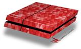 Vinyl Decal Skin Wrap compatible with Sony PlayStation 4 Original Console Triangle Mosaic Red (PS4 NOT INCLUDED)