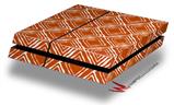 Vinyl Decal Skin Wrap compatible with Sony PlayStation 4 Original Console Wavey Burnt Orange (PS4 NOT INCLUDED)