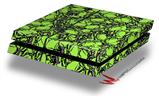 Vinyl Decal Skin Wrap compatible with Sony PlayStation 4 Original Console Scattered Skulls Neon Green (PS4 NOT INCLUDED)