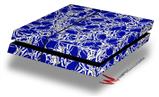 Vinyl Decal Skin Wrap compatible with Sony PlayStation 4 Original Console Scattered Skulls Royal Blue (PS4 NOT INCLUDED)