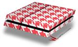 Vinyl Decal Skin Wrap compatible with Sony PlayStation 4 Original Console Houndstooth Coral (PS4 NOT INCLUDED)