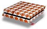 Vinyl Decal Skin Wrap compatible with Sony PlayStation 4 Original Console Houndstooth Burnt Orange (PS4 NOT INCLUDED)