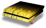 Vinyl Decal Skin Wrap compatible with Sony PlayStation 4 Original Console Fire Yellow (PS4 NOT INCLUDED)