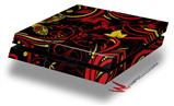 Vinyl Decal Skin Wrap compatible with Sony PlayStation 4 Original Console Twisted Garden Red and Yellow (PS4 NOT INCLUDED)