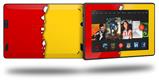 Ripped Colors Red Yellow - Decal Style Skin fits 2013 Amazon Kindle Fire HD 7 inch
