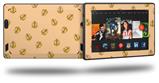 Anchors Away Peach - Decal Style Skin fits 2013 Amazon Kindle Fire HD 7 inch