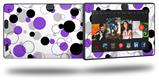 Lots of Dots Purple on White - Decal Style Skin fits 2013 Amazon Kindle Fire HD 7 inch