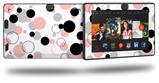 Lots of Dots Pink on White - Decal Style Skin fits 2013 Amazon Kindle Fire HD 7 inch