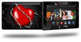 Barbwire Heart Red - Decal Style Skin fits 2013 Amazon Kindle Fire HD 7 inch
