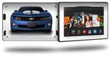 2010 Chevy Camaro Aqua - White Stripes - Decal Style Skin fits 2013 Amazon Kindle Fire HD 7 inch