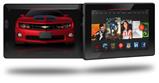2010 Chevy Camaro Jeweled Red - Black Stripes on Black - Decal Style Skin fits 2013 Amazon Kindle Fire HD 7 inch