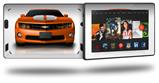 2010 Chevy Camaro Orange - White Stripes - Decal Style Skin fits 2013 Amazon Kindle Fire HD 7 inch