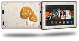 Mushrooms Orange - Decal Style Skin fits 2013 Amazon Kindle Fire HD 7 inch