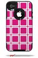 Squared Fushia Hot Pink - Decal Style Vinyl Skin fits Otterbox Commuter iPhone4/4s Case (CASE SOLD SEPARATELY)