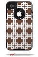 Boxed Chocolate Brown - Decal Style Vinyl Skin fits Otterbox Commuter iPhone4/4s Case (CASE SOLD SEPARATELY)