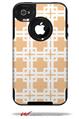Boxed Peach - Decal Style Vinyl Skin fits Otterbox Commuter iPhone4/4s Case (CASE SOLD SEPARATELY)