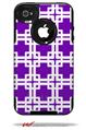 Boxed Purple - Decal Style Vinyl Skin fits Otterbox Commuter iPhone4/4s Case (CASE SOLD SEPARATELY)