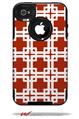 Boxed Red Dark - Decal Style Vinyl Skin fits Otterbox Commuter iPhone4/4s Case (CASE SOLD SEPARATELY)