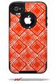 Wavey Red - Decal Style Vinyl Skin fits Otterbox Commuter iPhone4/4s Case (CASE SOLD SEPARATELY)