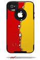 Ripped Colors Red Yellow - Decal Style Vinyl Skin fits Otterbox Commuter iPhone4/4s Case (CASE SOLD SEPARATELY)