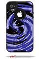 Alecias Swirl 02 Blue - Decal Style Vinyl Skin fits Otterbox Commuter iPhone4/4s Case (CASE SOLD SEPARATELY)