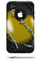 Barbwire Heart Yellow - Decal Style Vinyl Skin fits Otterbox Commuter iPhone4/4s Case (CASE SOLD SEPARATELY)