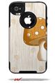 Mushrooms Orange - Decal Style Vinyl Skin fits Otterbox Commuter iPhone4/4s Case (CASE SOLD SEPARATELY)