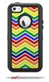 Zig Zag Rainbow - Decal Style Vinyl Skin fits Otterbox Defender iPhone 5C Case (CASE SOLD SEPARATELY)
