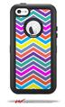 Zig Zag Colors 04 - Decal Style Vinyl Skin fits Otterbox Defender iPhone 5C Case (CASE SOLD SEPARATELY)