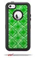Wavey Green - Decal Style Vinyl Skin fits Otterbox Defender iPhone 5C Case (CASE SOLD SEPARATELY)