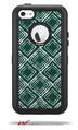 Wavey Hunter Green - Decal Style Vinyl Skin fits Otterbox Defender iPhone 5C Case (CASE SOLD SEPARATELY)
