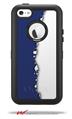Ripped Colors Blue White - Decal Style Vinyl Skin fits Otterbox Defender iPhone 5C Case (CASE SOLD SEPARATELY)