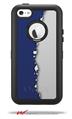 Ripped Colors Blue Gray - Decal Style Vinyl Skin fits Otterbox Defender iPhone 5C Case (CASE SOLD SEPARATELY)