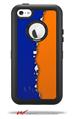 Ripped Colors Blue Orange - Decal Style Vinyl Skin fits Otterbox Defender iPhone 5C Case (CASE SOLD SEPARATELY)